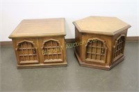 Wooden End Tables: 2pc lot