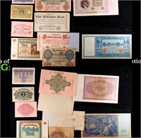 Group of 10 Early 1900's WWI German Hyperinflation