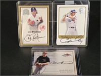 3-  Autographed Baseball Cards: Joe Pepitone, Ron