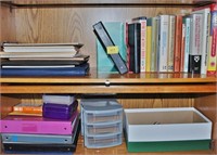 Contents of Bookshelf - books, notebooks, legal