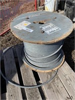 Roll of 3/8in galvanized aircraft cable