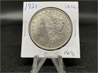 Morgan Silver Dollars:    1921