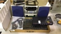 Sanyo boom box stereo, ATSC converter box, GE