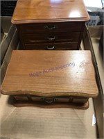 Jewelry boxes, pair