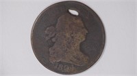 1804 Draped Bust Half Cent Pl4 Stems