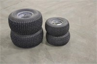 (2) 20x8-8 Lawnmower Tires & Rims, (2)15x6-6 Lawnm