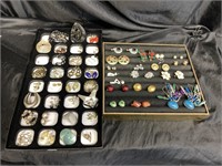 JEWELRY / EARRINGS LOT / OVER 40 PAIRS