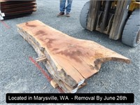 3" X 76" 2-YEAR AIR DRY LIVE EDGE BLACK WALNUT