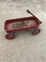 Vtg Red Wagon