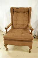 Brown Wingback Chair