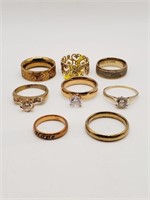 (LB) Goldtone Rings (sizes 6-9)