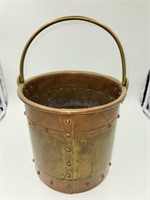Copper & Brass Handled Bucket