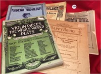 Vintage Music Books, Sheet Music