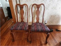2 dinning table chairs- solid