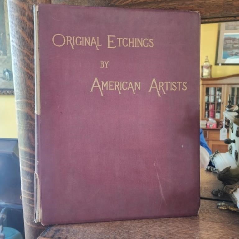 Rare Book "Original Etchings by American Artists"