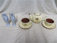 Tea Set & Japanese Vases