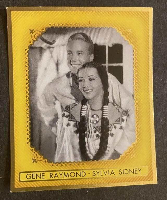 SYLVIA SIDNEY: Antique Tobacco Card (1936)