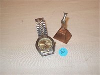 Vintage Watch and a Small Copper Bell