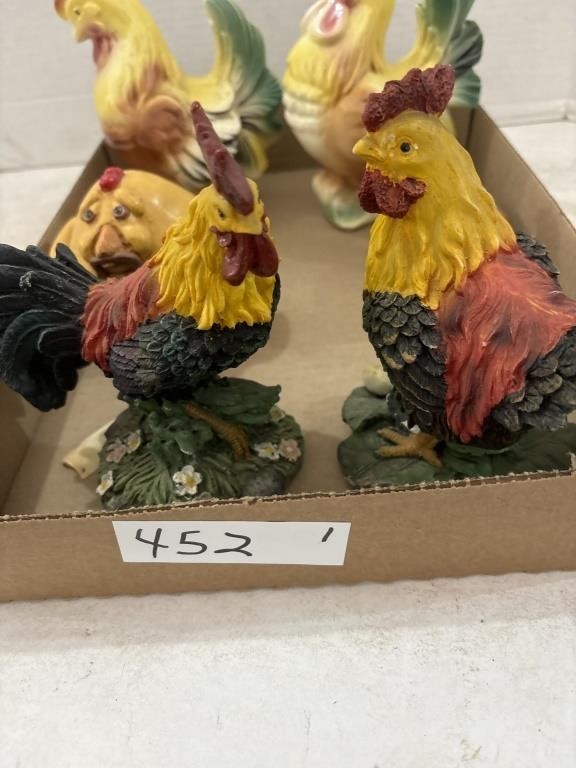 Chicken Figurines Some Vintage