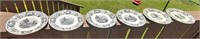 Series Of 6 Villeroy & Boch La Chasse Collector