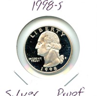 1998-S Proof Silver Washington Quarter