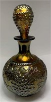 Carnival Glass Grape Design Decanter