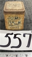 Vintage Cloves Tin