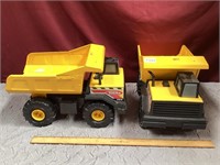 2 Tonka Trucks Plastic/Metal