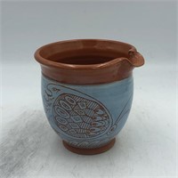 DECORATED POTTERY WITH SPOUT