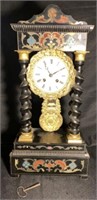 Antique French Empire Clock with Inlay