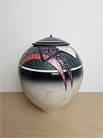 Andy Smith Pottery, lidded jug/urn