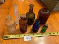 Assorted Vintage Bottles Medicine+