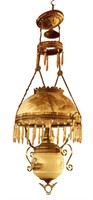 VICTORIAN KEROSENE HANGING LAMP