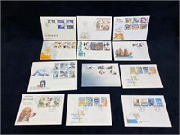 Lot of Swedish First Day Covers, 1980s