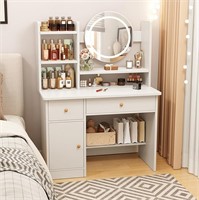 Dressing Table,Makeup Table with Drawers, Vanity D