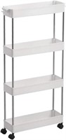 SEALED - Slim Storage Cart Shelf Removable 4-Tier