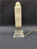 Vintage art deco glass lamp tested