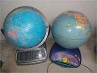 2 Globes terrestre jouet