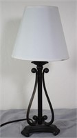 Small Plastic Table Lamp with Shade