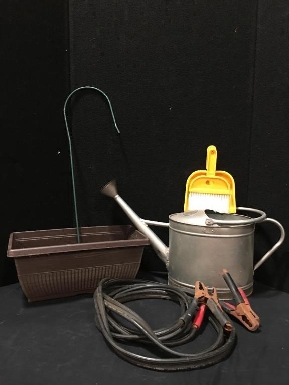 Water Can, Booster Cables, Planter Box, & More