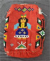 Vintage American Indian Beaded Coin Purse