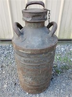 Vintage Bulk Oil Can 10 Gallon 27" H