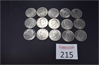 (15) 1972 Eisenhower Dollars