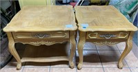 French Provincial Style End Tables Poss. Refinshed