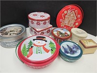 Large Lot of Cookie & Candy Tins