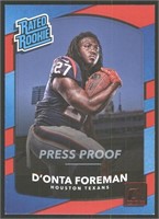 Rookie Card Parallel D'Onta Foreman