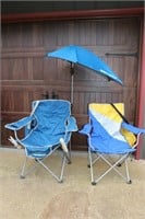 2 Outdoor Chairs & Umbrella