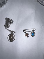 Sterling Religious Pendant & Chain • Mini Pendent