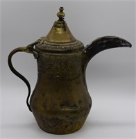Middle Eastern Brass Pitcher