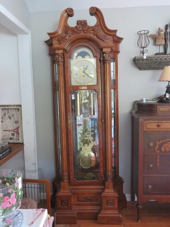 ridgeway oak grandfather clock